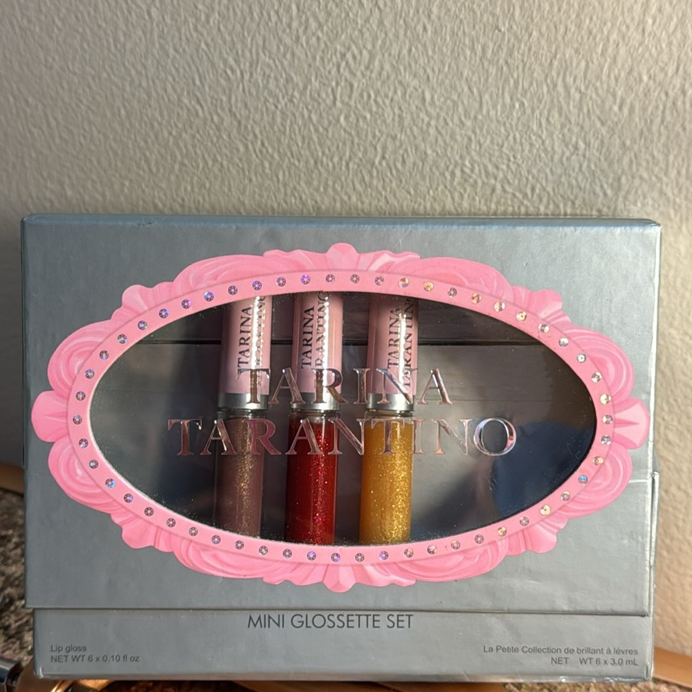 TARINA TARANTINO Mini Glossette Set - 3 Mini Lipglosses NEW